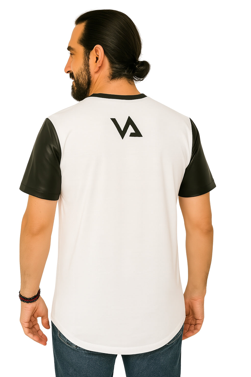 Camisetas de cuero F para hombre de moda