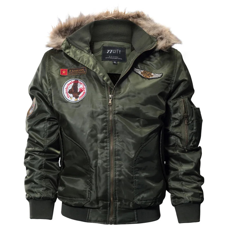 Chaqueta de invierno para hombre, estilo militar (consultar tallas)
