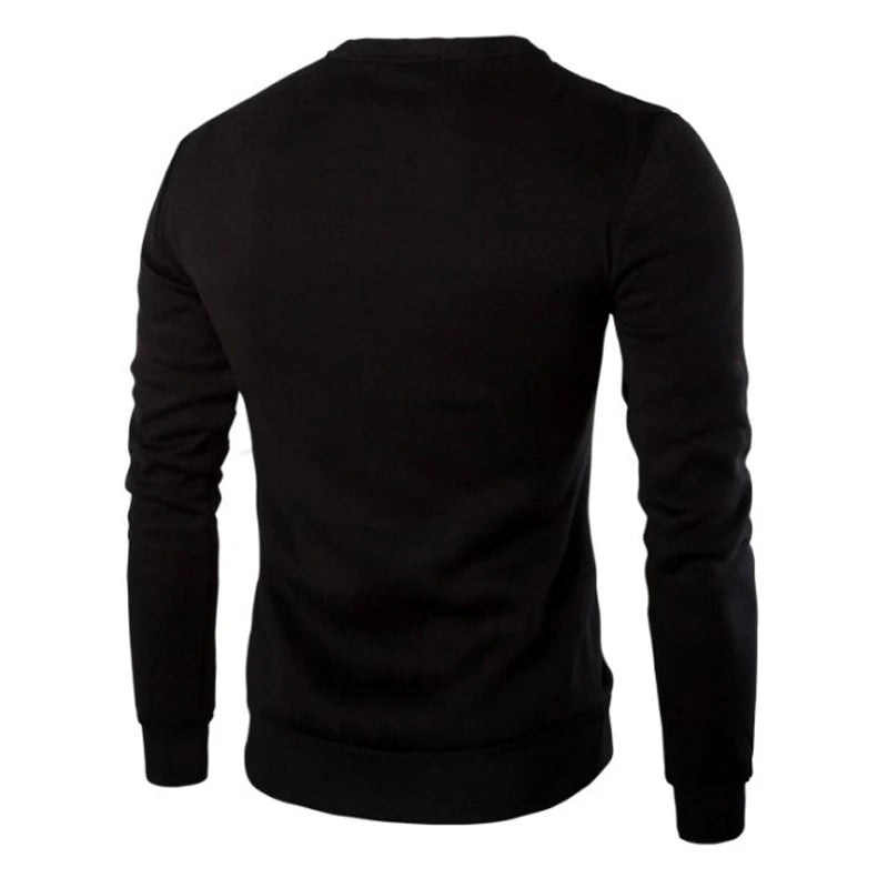 Sudadera con capucha y cremallera de retazos de cuero de otoño para hombre