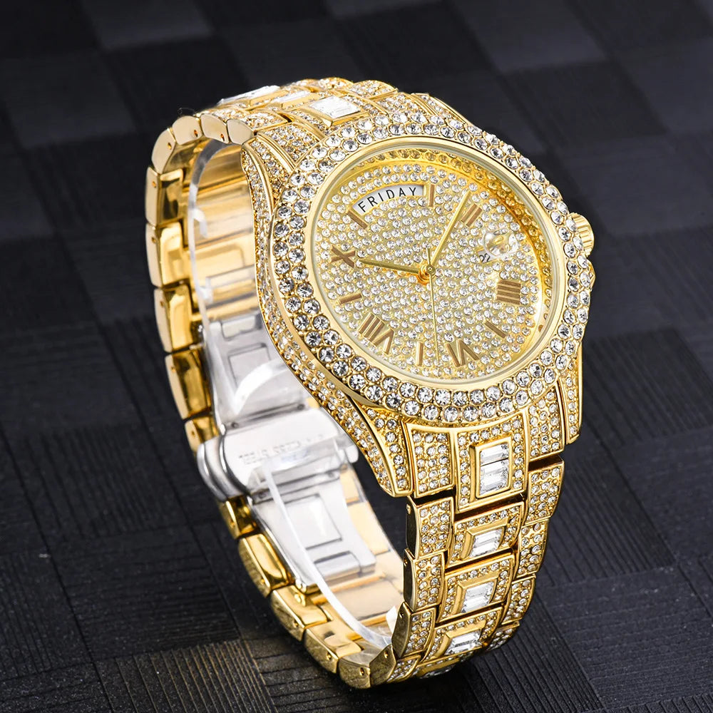 Reloj clásico para hombre, resistente al agua, luminoso, de cuarzo, de acero inoxidable, para buceadores, de lujo, para Rolex.