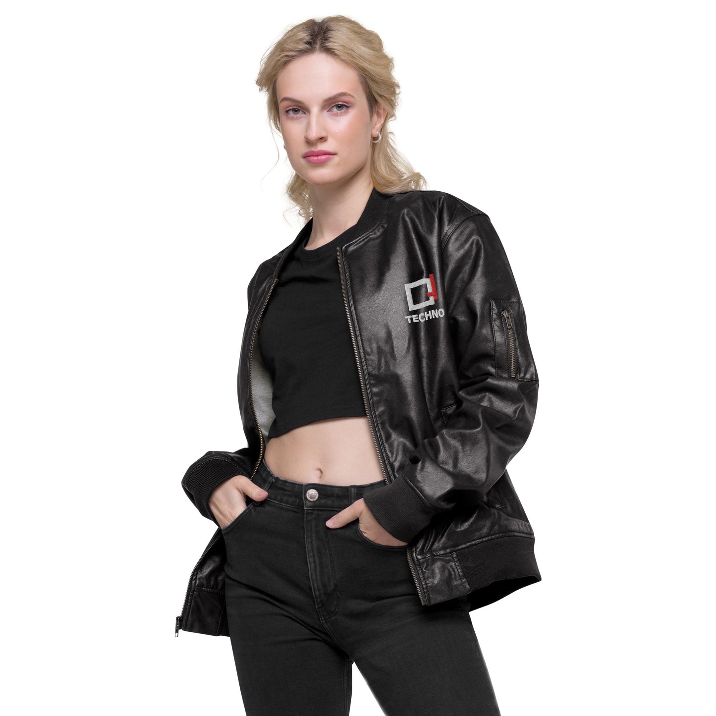 Chaqueta bomber de cuero BC_