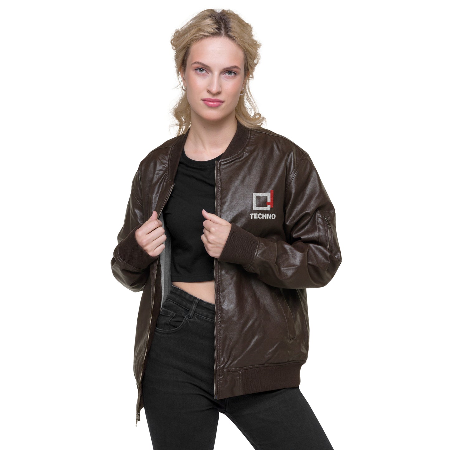 Chaqueta bomber de cuero BC_