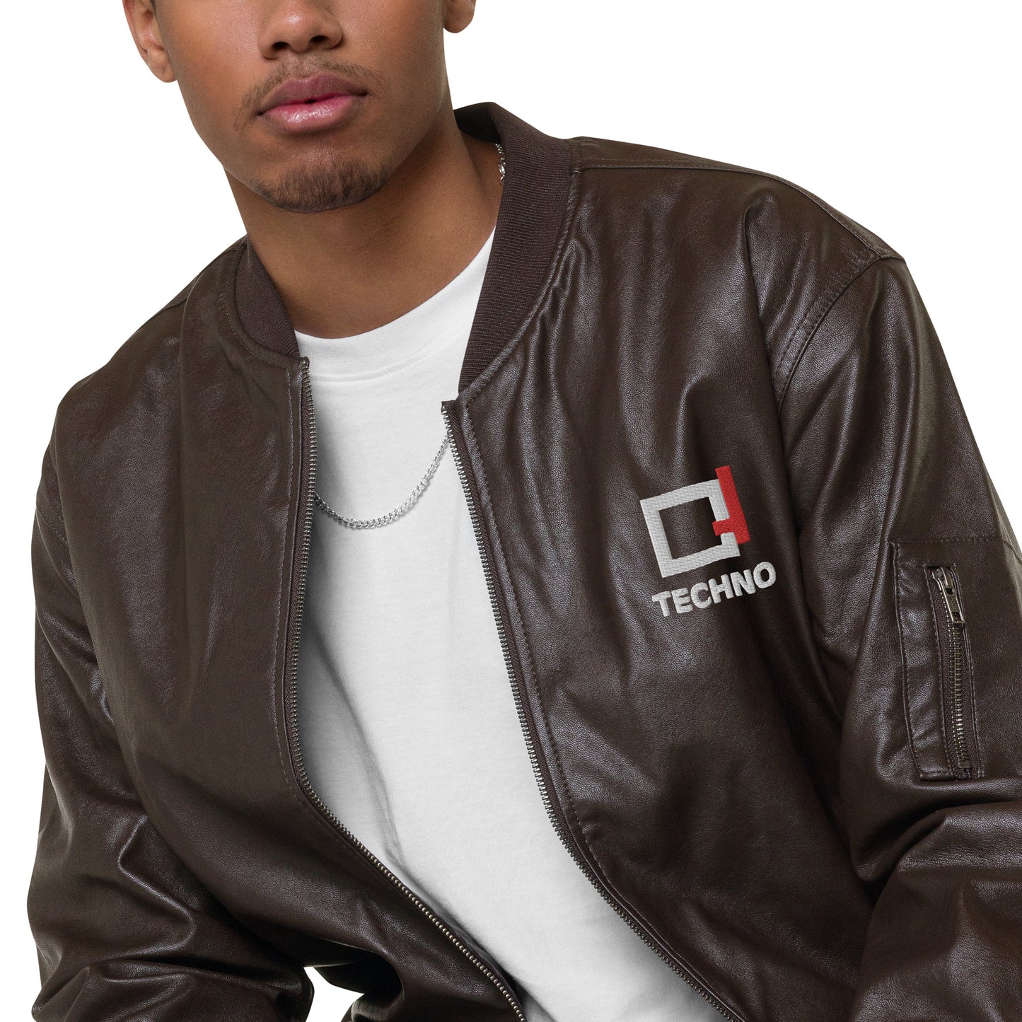 Chaqueta bomber de cuero BC_