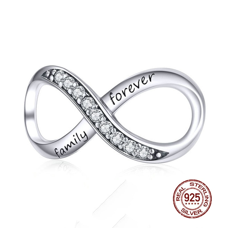 WOSTU Real 925 Sterling Silver Heart Beads Flower Retro Pattern Charms Pendant Fit Original DIY Bracelet Necklace Silver Jewelry