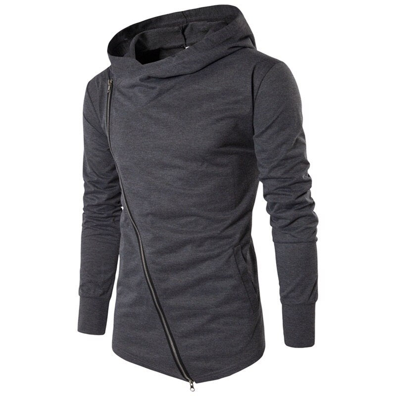 New Men Hoodie Sweatshirt Long Sleeved Slim Fit Male Zipper Hoodies Assassin Master Cardigan Creed Jacket S-3XL