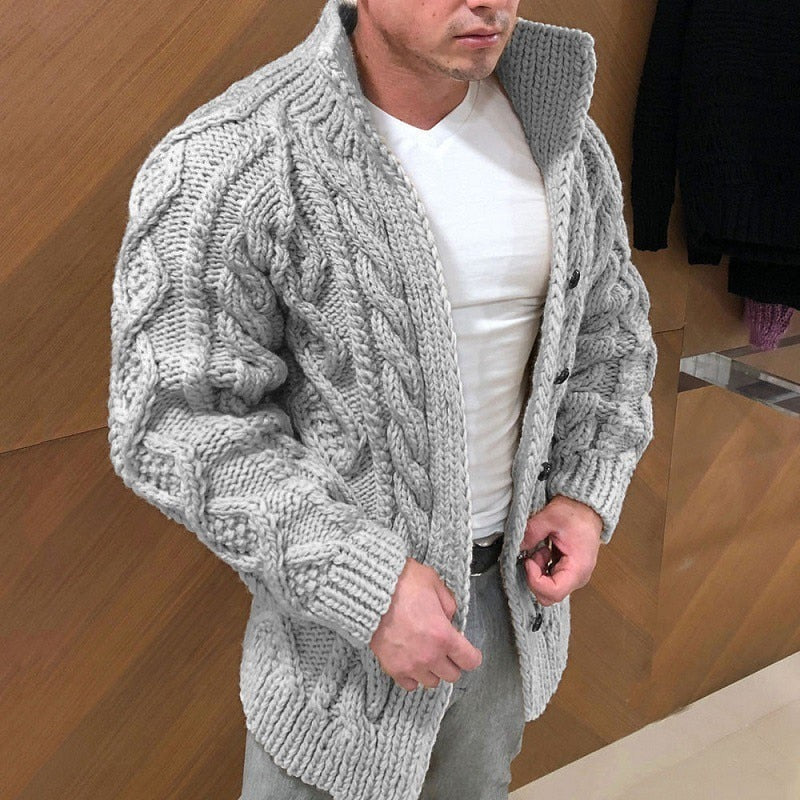 Nuevo 2023 Otoño Invierno Men_Warm Coat Cardigan Sweater (¡COMPRUEBE LOS TALLAS DE LA UE CUIDADOSAMENTE!)