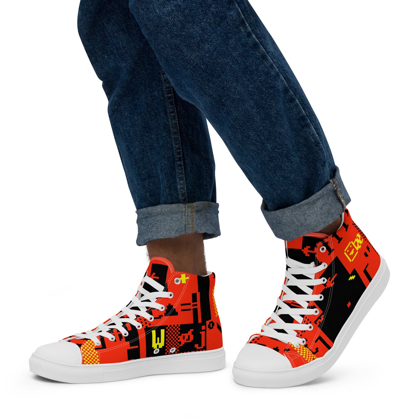 Zapatos de lona de caña alta para hombre