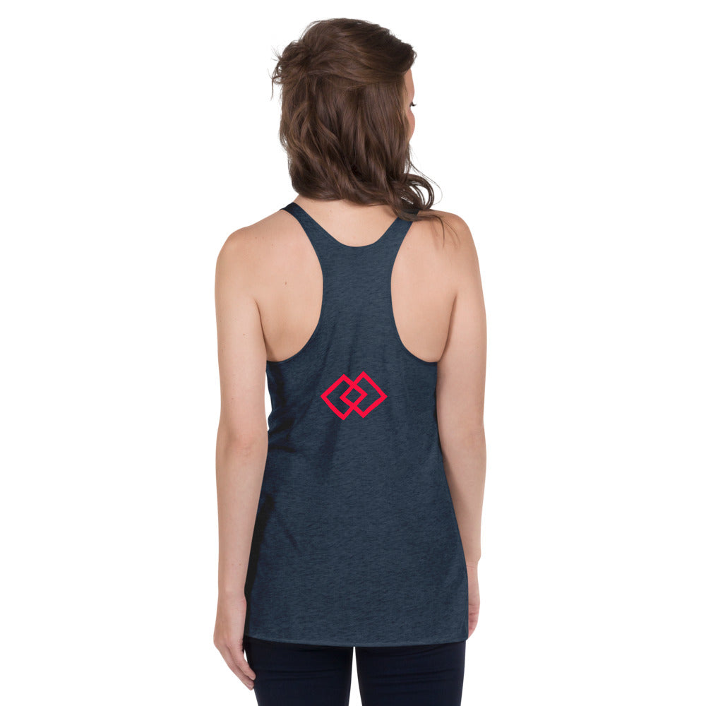 Camiseta sin mangas con espalda cruzada para mujer