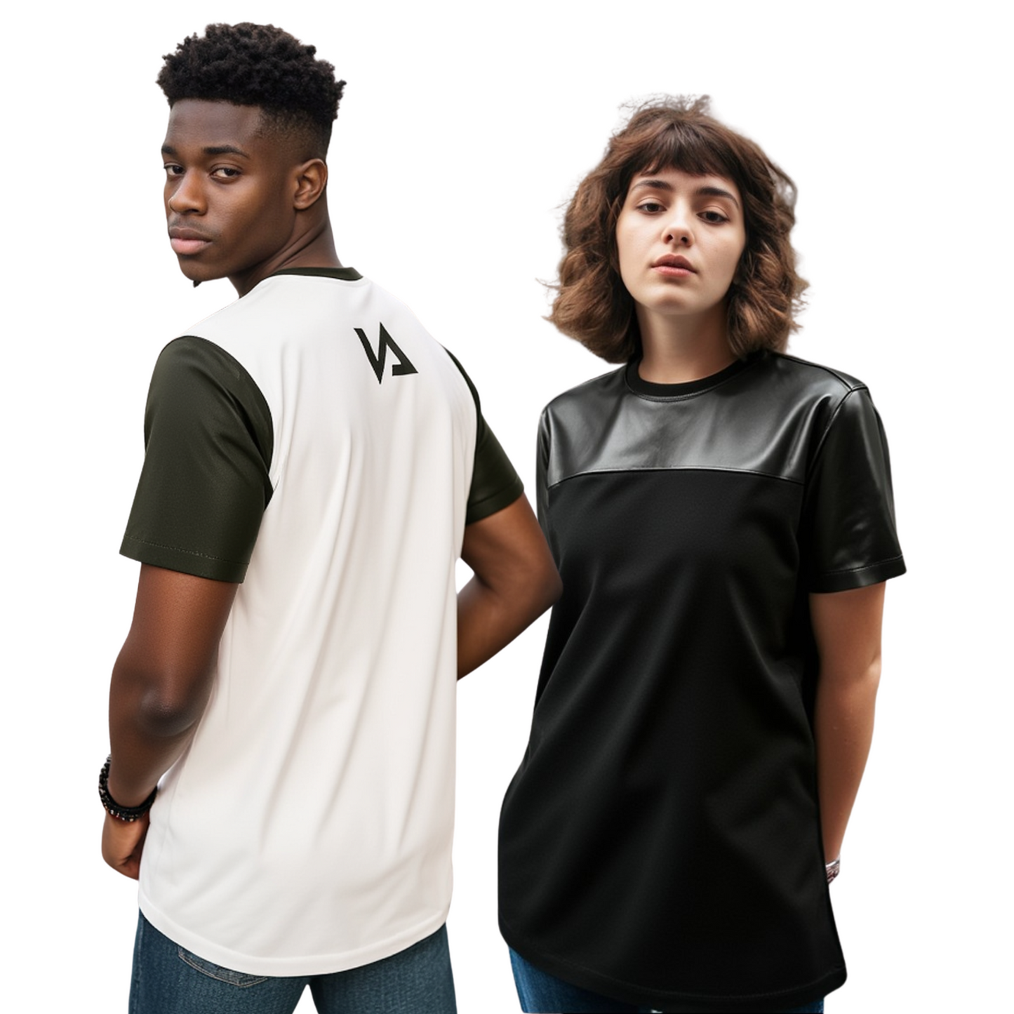 VA_Design F-Leather Slim UNISEX-T-Shirt