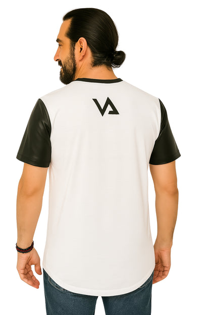 Camisetas de cuero F para hombre de moda