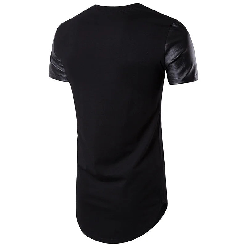 Men`s Leather T-Shirts