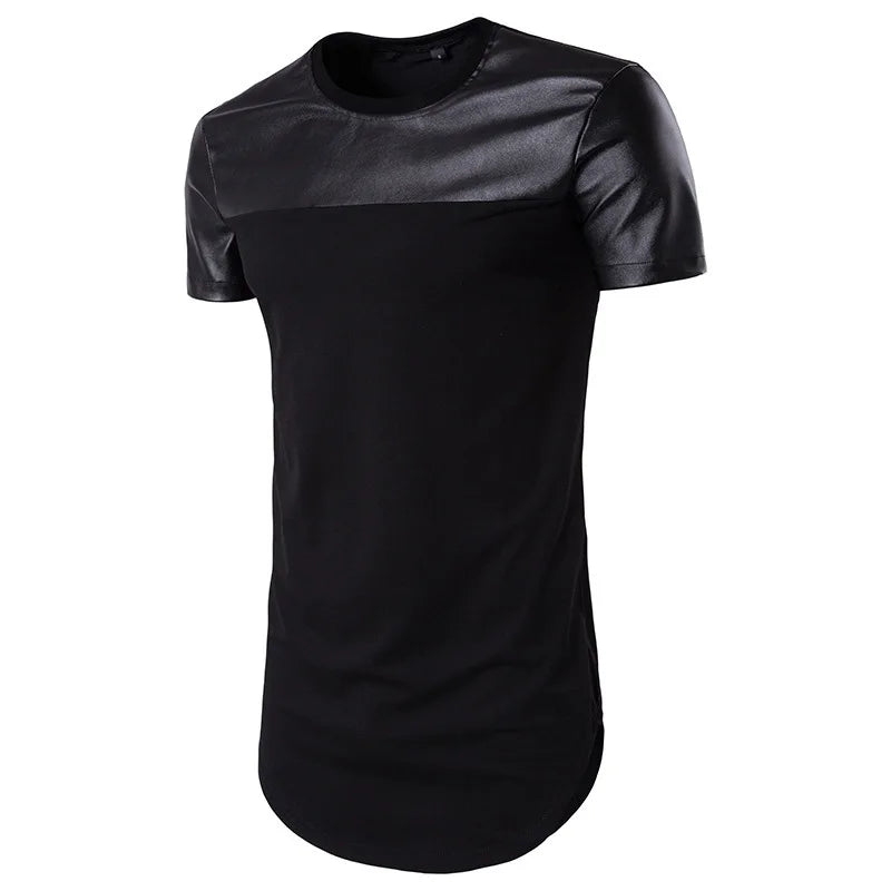 Men`s Leather T-Shirts