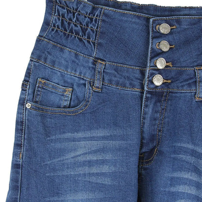 Pantalones vaqueros pitillo de alta calidad para mujer, venta al por mayor, de marca superior, elásticos, de cintura alta