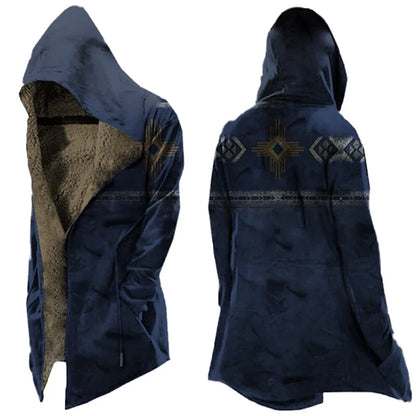 Abrigos con capucha de invierno para hombre con estampado de calaveras vintage (CONSULTE LAS TALLAS CON ATENCIÓN)