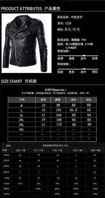 Abrigo de cuero de gama media para hombre de Black Codes Fashion (talla asiática XXXL = talla L UE/RU)