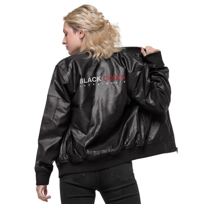 Chaqueta bomber de cuero BC_