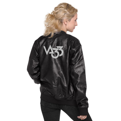 Chaqueta bomber de cuero VA33_Anniversary_F.