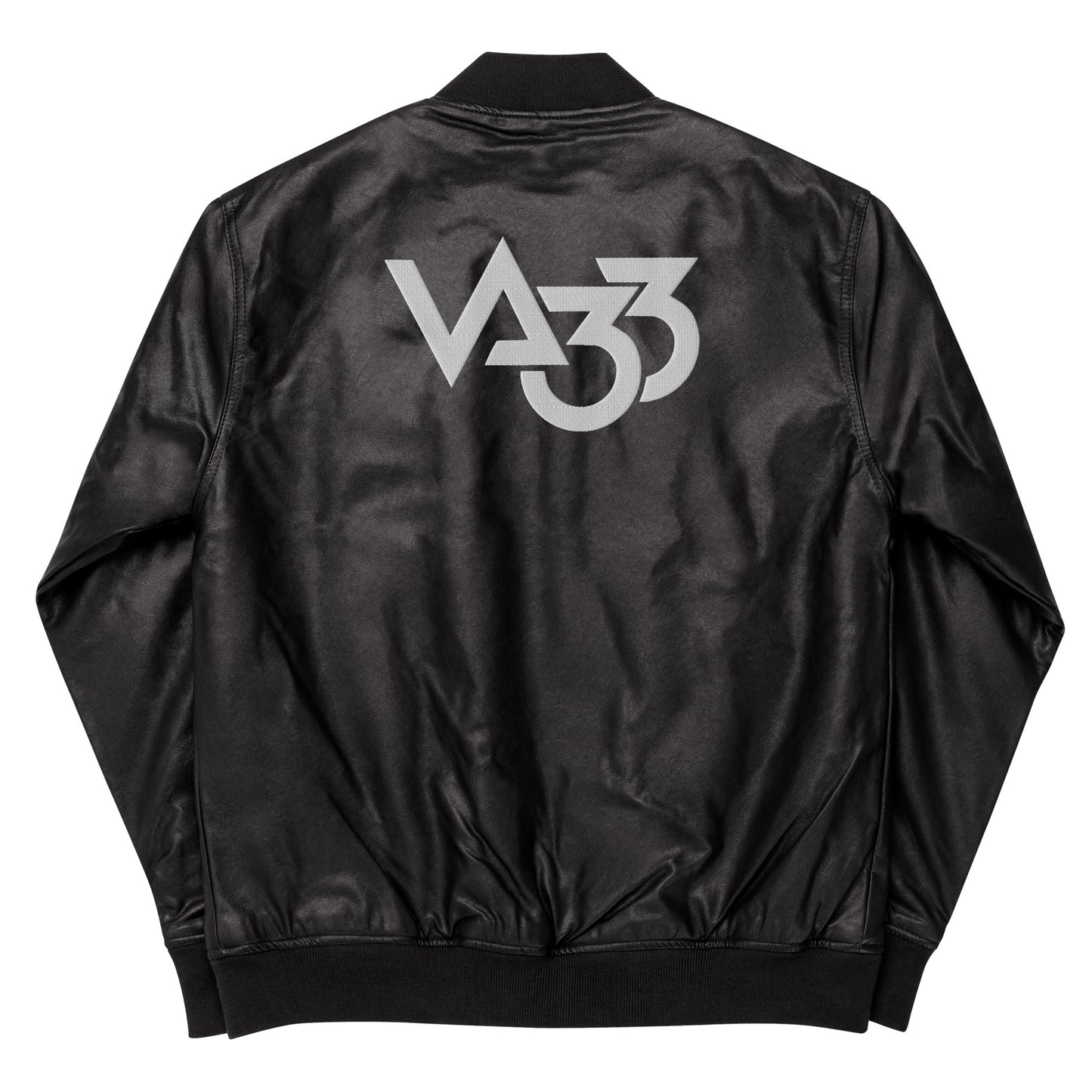 CV33_Leather Bomber Jacket