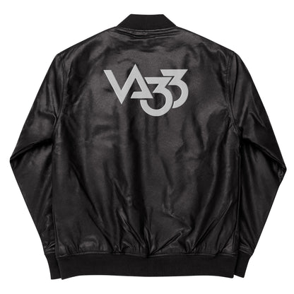 CV33_Chaqueta bomber de cuero