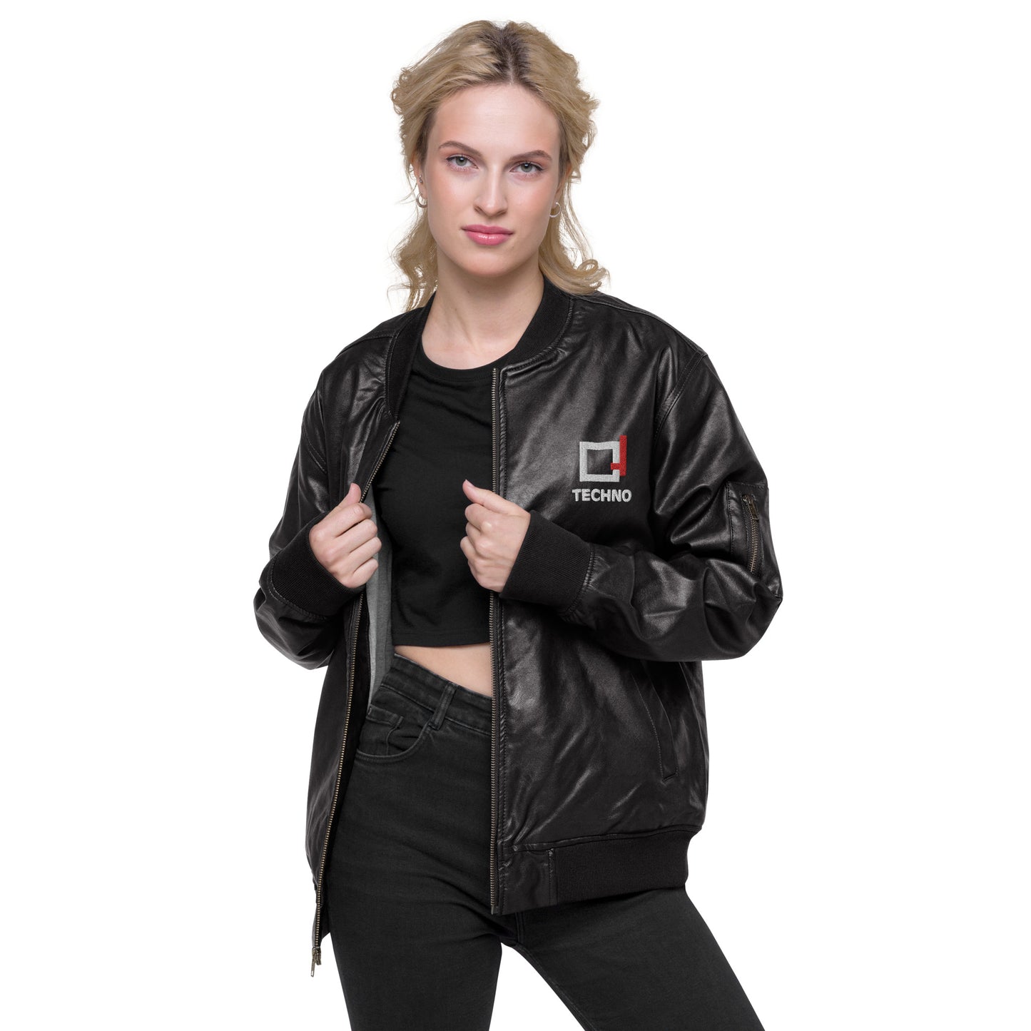 BC_Leather Bomber Jacket