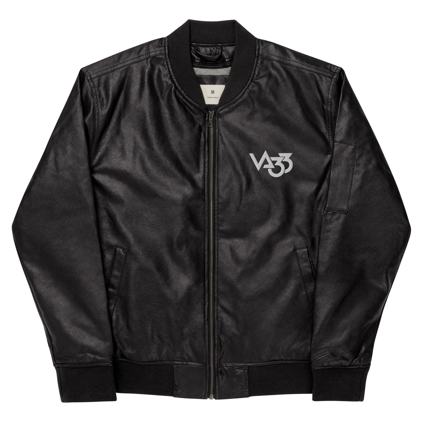 CV33_Leather Bomber Jacket