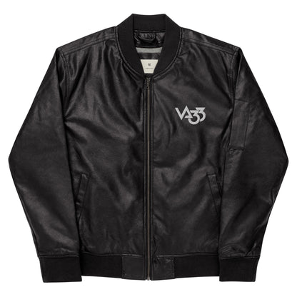 CV33_Chaqueta bomber de cuero