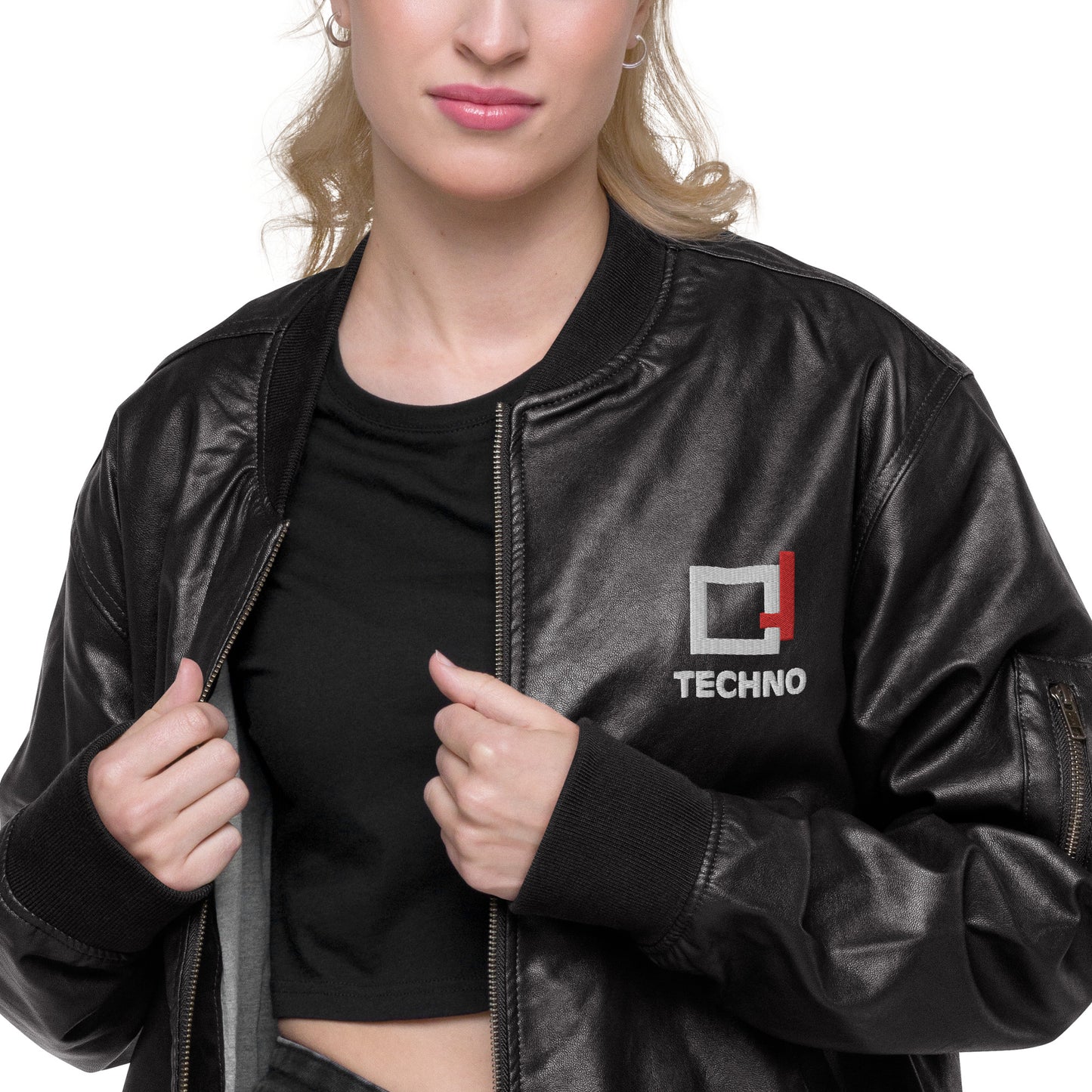 BC_Leather Bomber Jacket