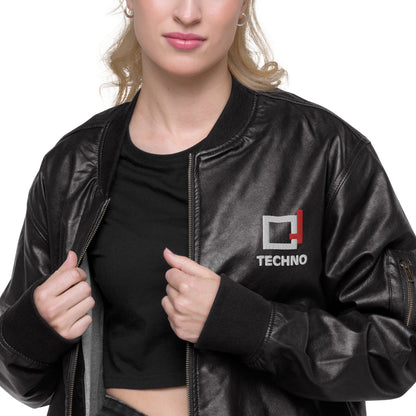 Chaqueta bomber de cuero BC_