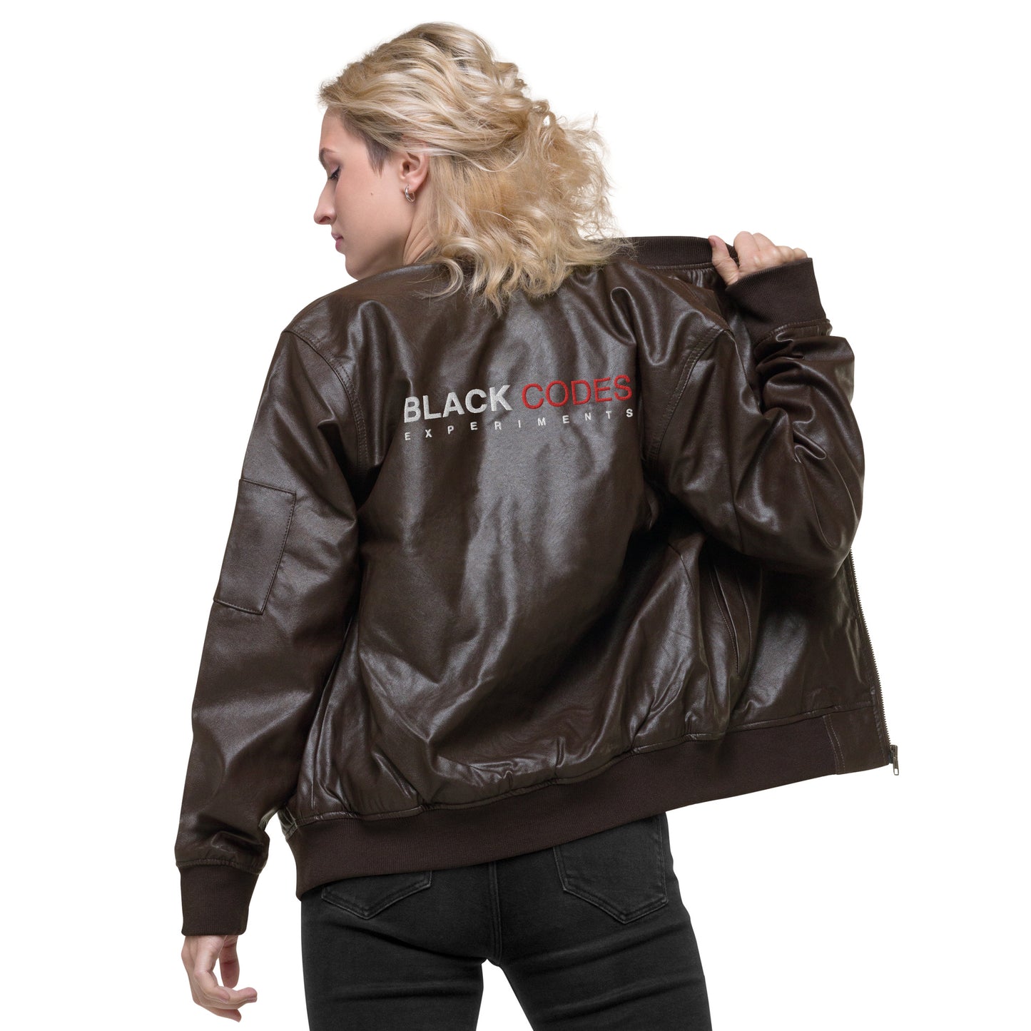 BC_Leather Bomber Jacket