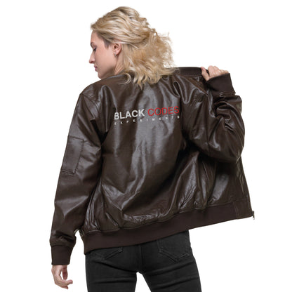 Chaqueta bomber de cuero BC_
