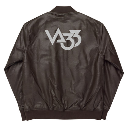 CV33_Chaqueta bomber de cuero