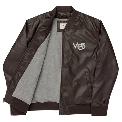 CV33_Chaqueta bomber de cuero