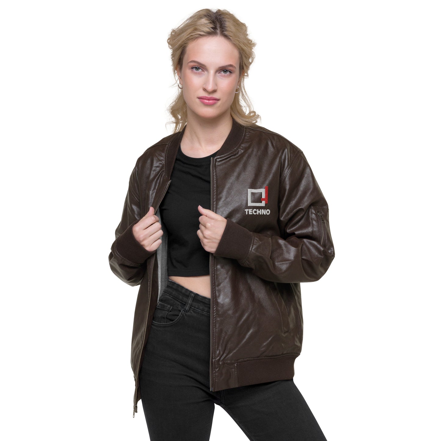 BC_Leather Bomber Jacket