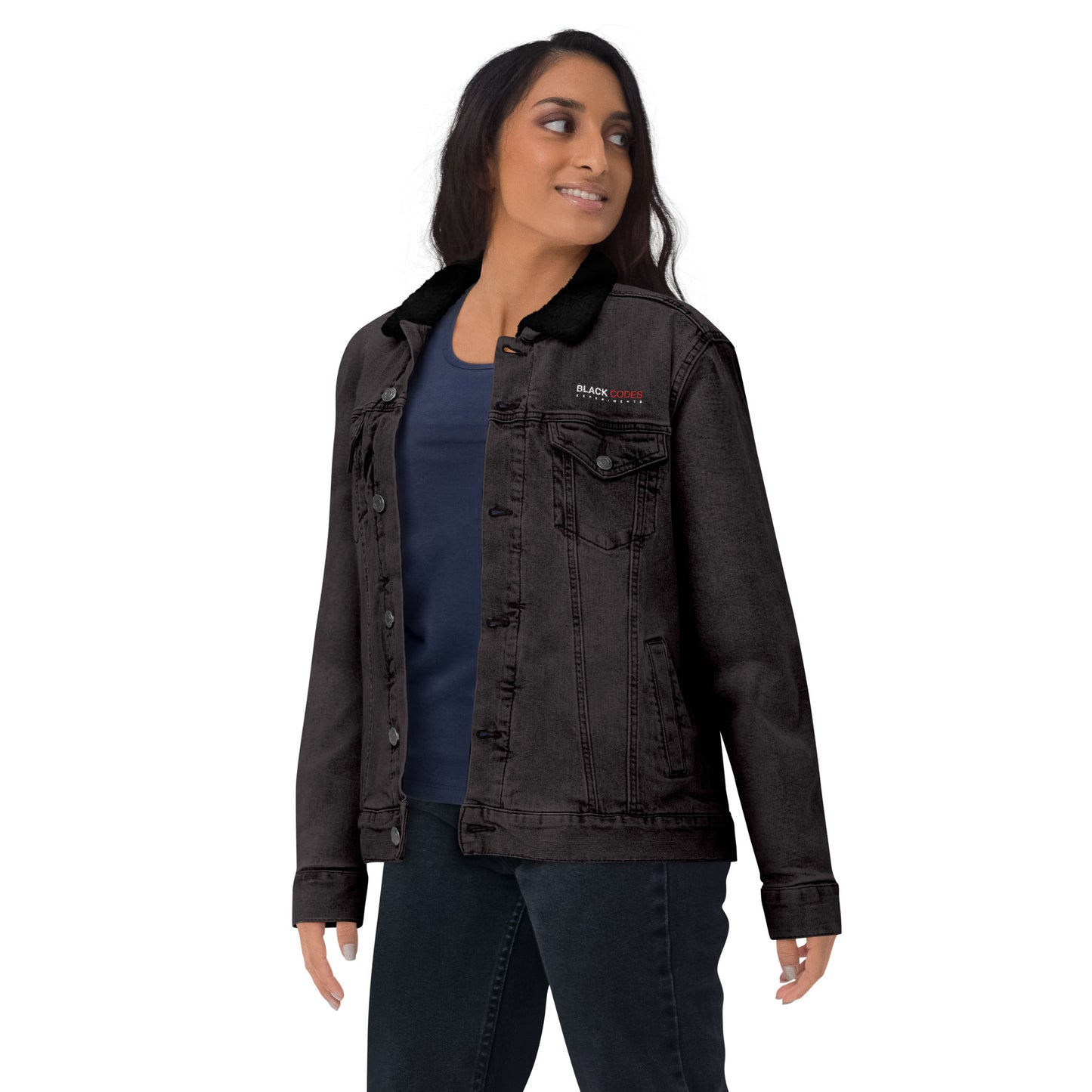 BCE_Unisex denim sherpa jacket