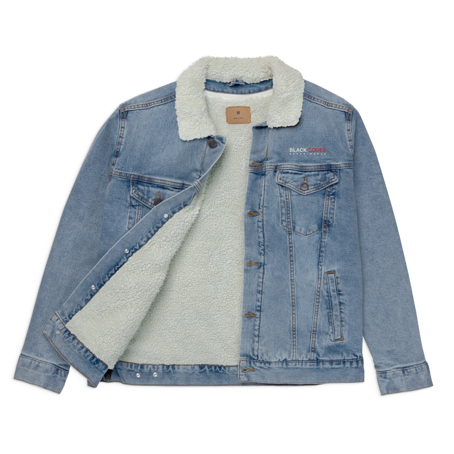 BCE_Unisex denim sherpa jacket