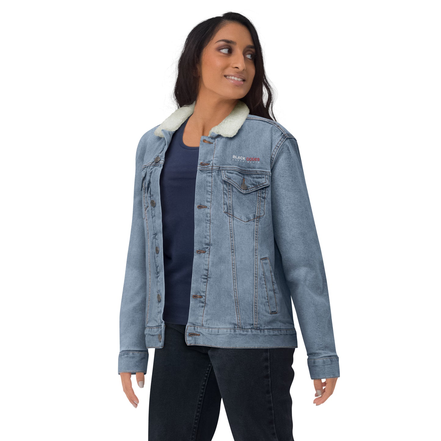 BCE_Unisex denim sherpa jacket