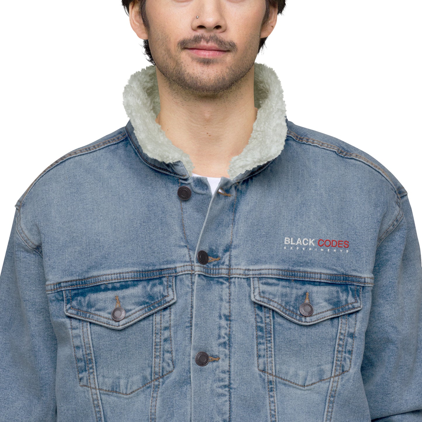 BCE_Unisex denim sherpa jacket