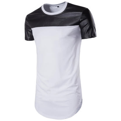 Camisetas de cuero F para hombre de moda