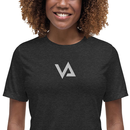 VA_Camiseta bordada relajada para mujer