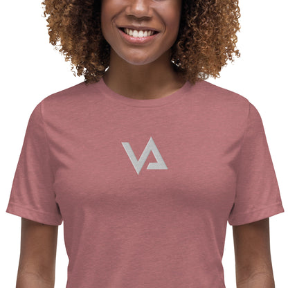 VA_Camiseta bordada relajada para mujer
