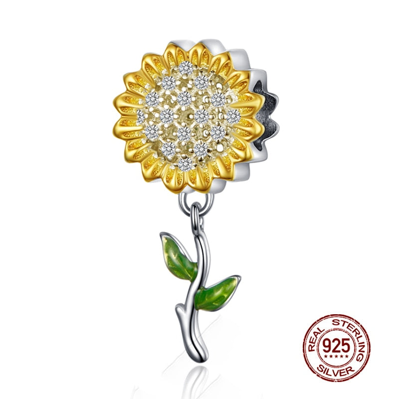 WOSTU 925 plata esterlina mujeres niño niñas mascota cámara abeja encanto café mariquita cuentas ajuste DIY Original pulsera colgantes joyería