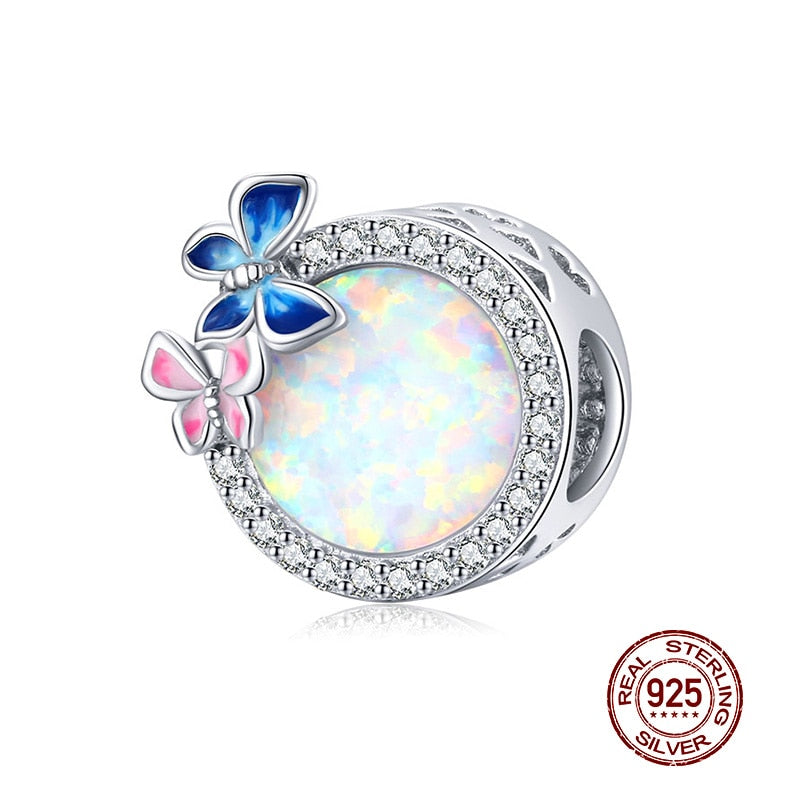 WOSTU 925 plata esterlina mujeres niño niñas mascota cámara abeja encanto café mariquita cuentas ajuste DIY Original pulsera colgantes joyería