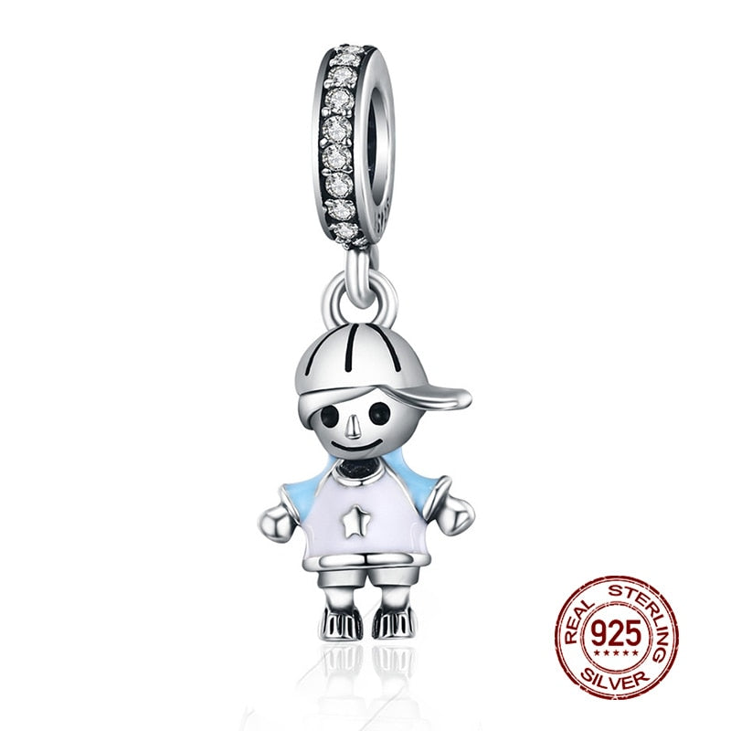 WOSTU 925 plata esterlina mujeres niño niñas mascota cámara abeja encanto café mariquita cuentas ajuste DIY Original pulsera colgantes joyería