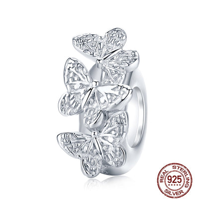 WOSTU Plata de Ley 925 auténtica, 15 estilos, tapón espaciador de corazón Vintage para mascotas, cuentas aptas para Wostu, pulsera con abalorio original, joyería CQC593