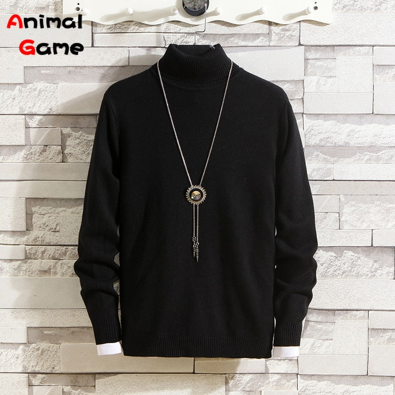 Jersey de invierno para hombre, Top de cuello alto, manga larga (NOTA: ¡Asian XL = EU M)!