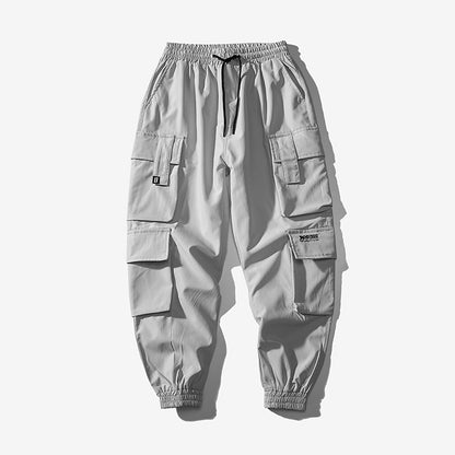 Streetwear pantalones negros cintura elástica pantalones de chándal verano otoño Hip Hop mujer Pantalones