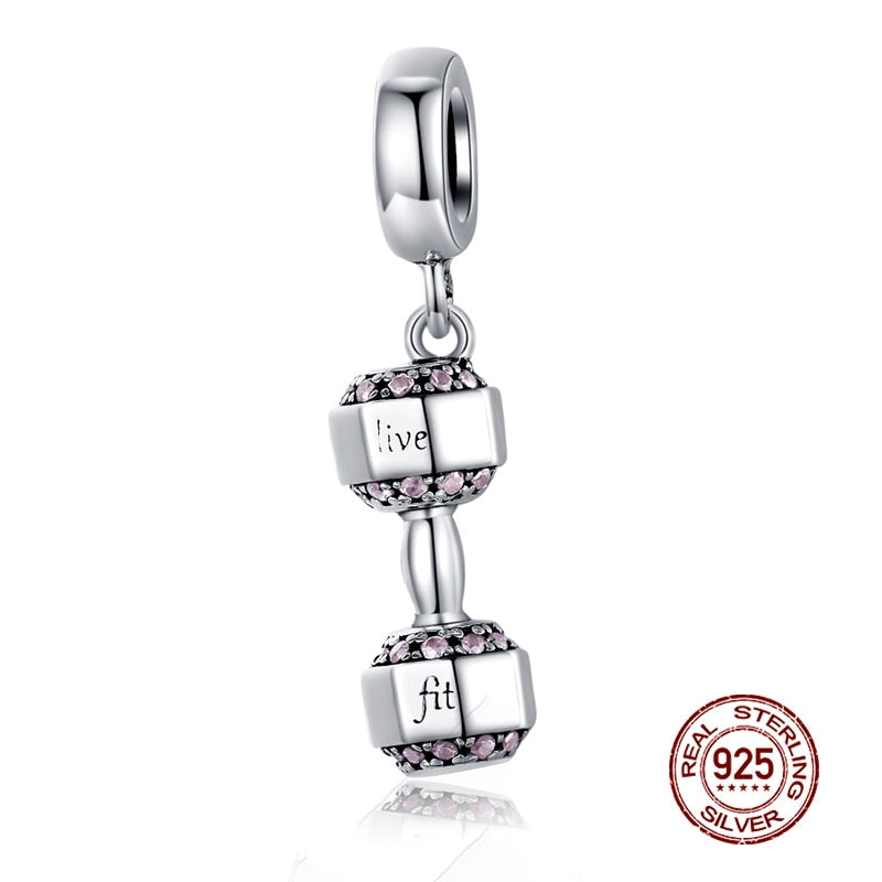 WOSTU 925 plata esterlina mujeres niño niñas mascota cámara abeja encanto café mariquita cuentas ajuste DIY Original pulsera colgantes joyería