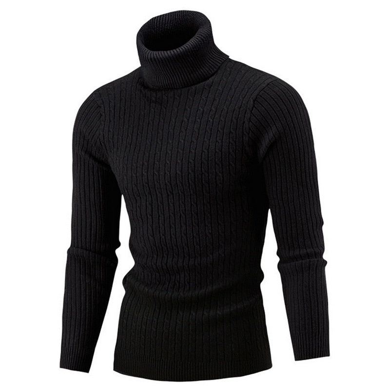 Jersey de invierno para hombre, Top de cuello alto, manga larga (NOTA: ¡Asian XL = EU M)!