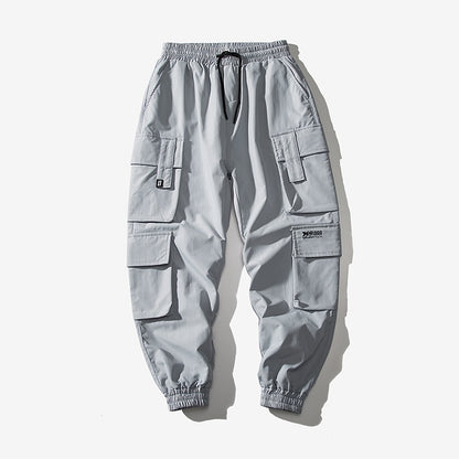 Streetwear pantalones negros cintura elástica pantalones de chándal verano otoño Hip Hop mujer Pantalones