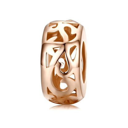 WOSTU Plata de Ley 925 auténtica, 15 estilos, tapón espaciador de corazón Vintage para mascotas, cuentas aptas para Wostu, pulsera con abalorio original, joyería CQC593
